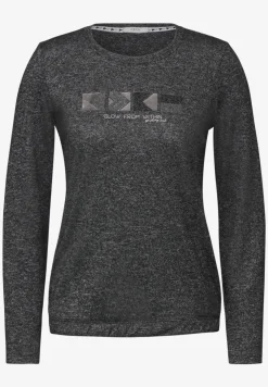 Shirt met gemêleerde look