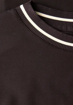 Shirt met geribd detail