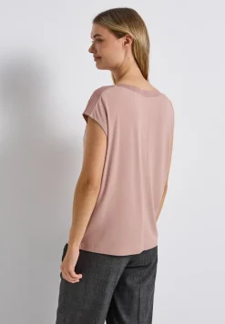 Shirt met geribd detail