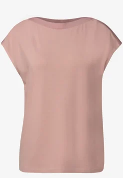 Shirt met geribd detail
