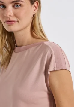 Shirt met geribd detail