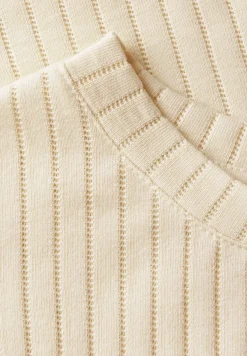 Shirt met geribde structuur