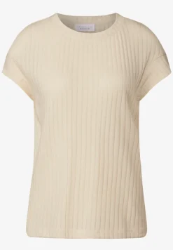 Shirt met geribde structuur