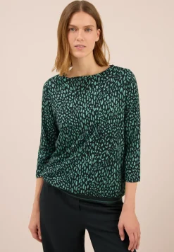Shirt met geribde structuur