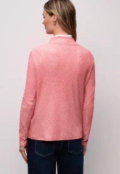 Shirt met geribde structuur