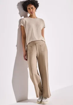 Shirt met gestreepte textuur