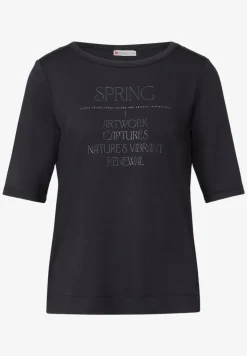 Shirt met glimmende tekst