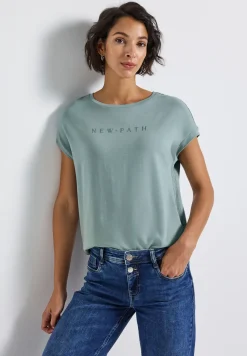 Shirt met glitterdetails