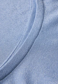 Shirt met glitterdetails