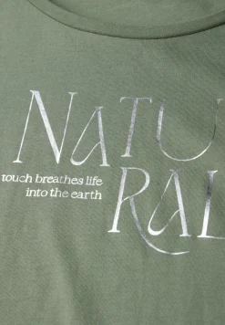 Shirt met glitter tekst