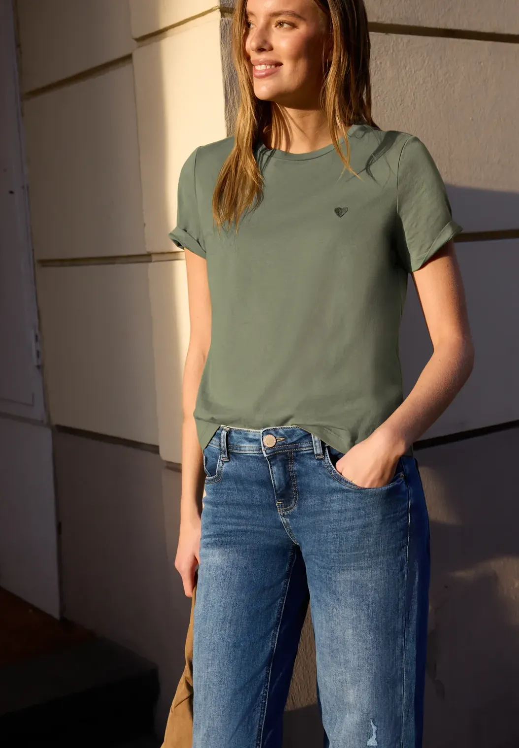 Shirt met hartjesprint
