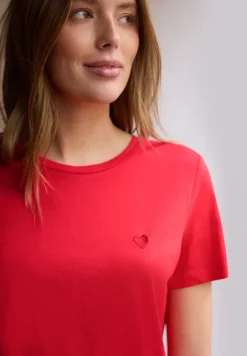 Shirt met hartjesprint
