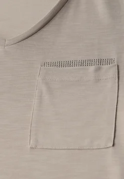 Shirt met juwelendetail