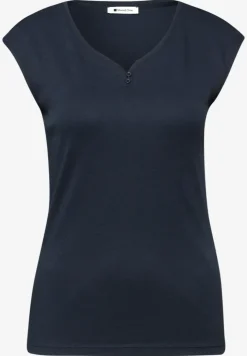 Shirt met knoopdetail