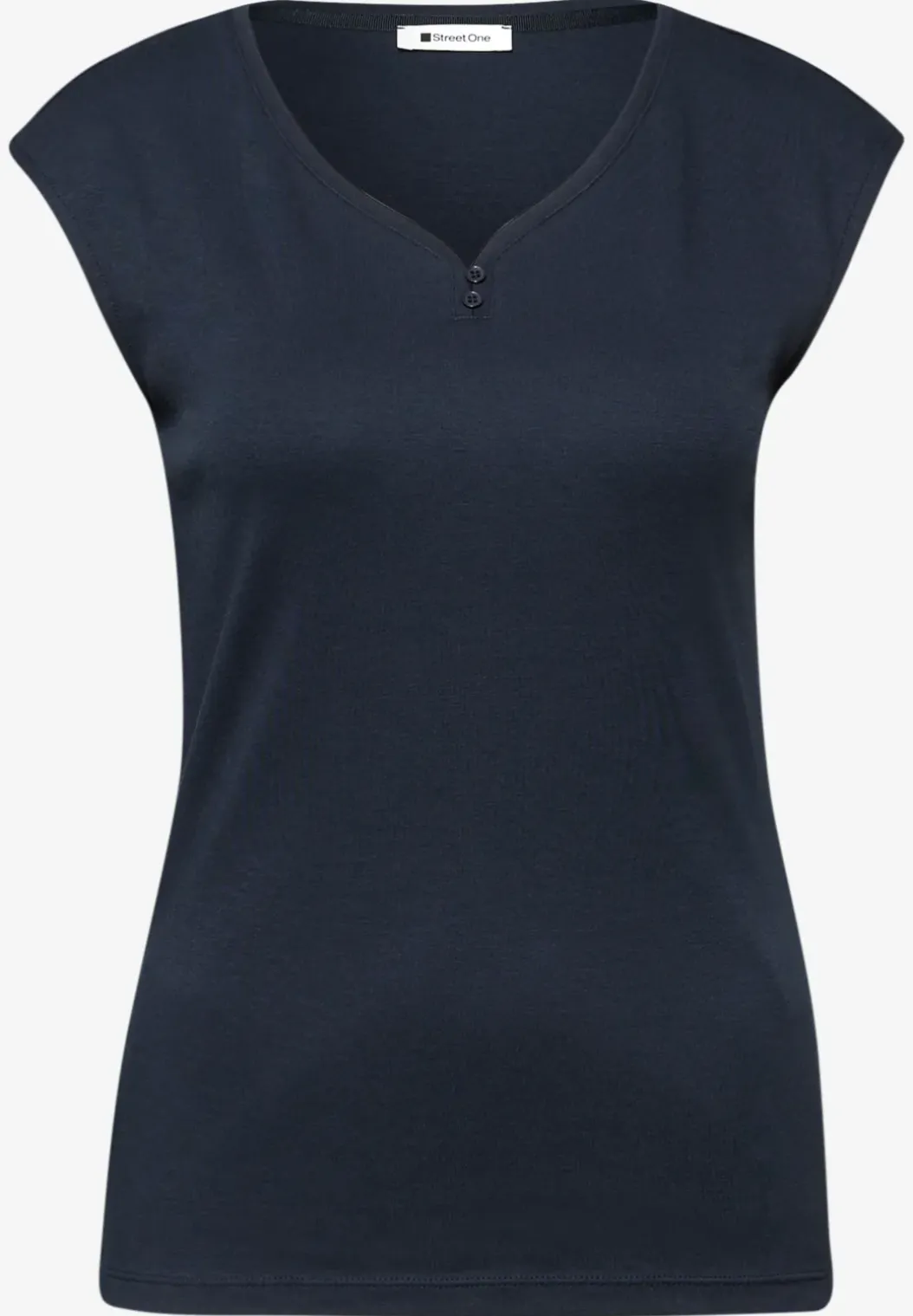 Shirt met knoopdetail