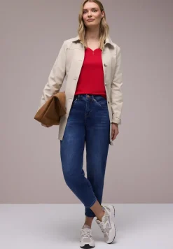 Shirt met knoopdetail