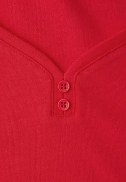 Shirt met knoopdetail