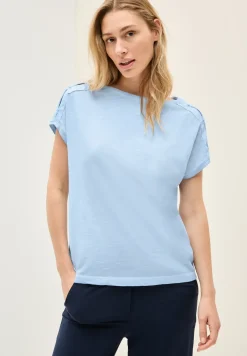 Shirt met knoopdetail