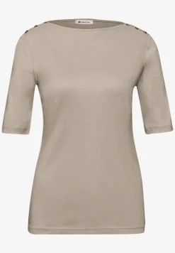 Shirt met knoopdetail