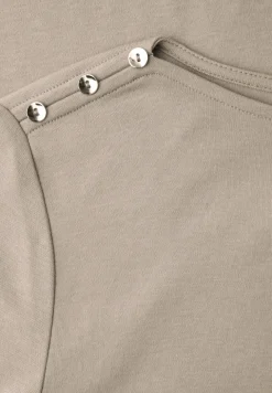 Shirt met knoopdetail