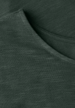 Shirt met knoopdetail