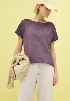 Shirt met knoopdetail