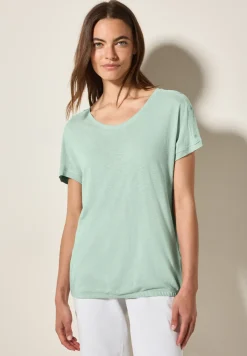 Shirt met knoopdetail