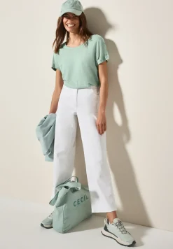 Shirt met knoopdetail