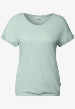 Shirt met knoopdetail