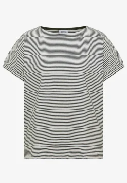 Shirt met korte mouwen, boothals en knopen
