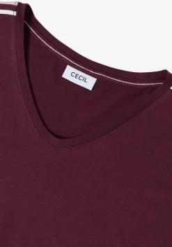 Shirt met korte mouwen en banddetail