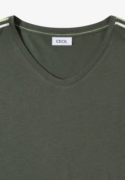 Shirt met korte mouwen en banddetail