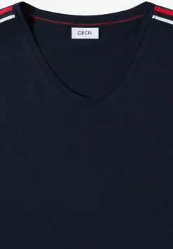 Shirt met korte mouwen en banddetail