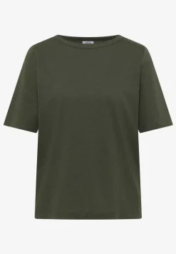 Shirt met korte mouwen en boothals