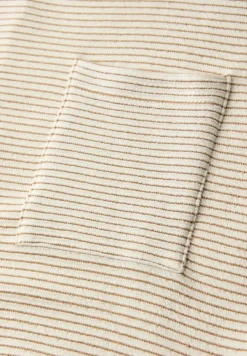 Shirt met korte mouwen en gestructureerde strepen