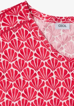 Shirt met korte mouwen en kanten detail