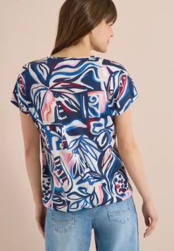 Shirt met korte mouwen en kanten detail