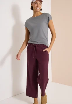 Shirt met korte mouwen en rimpels