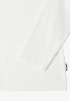 Shirt met lange mouwen en geribde textuur