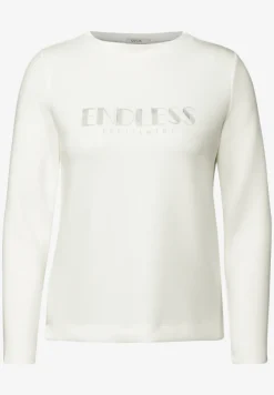 Shirt met lange mouwen en tekst