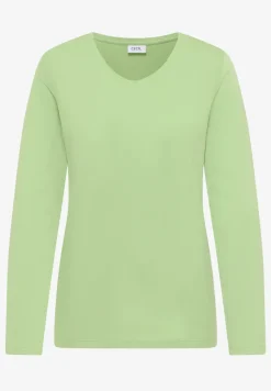 Shirt met lange mouwen en V-hals