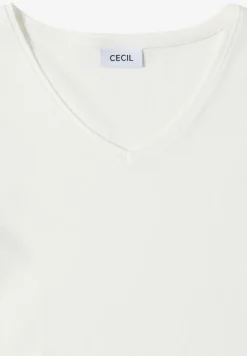 Shirt met lange mouwen en V-hals