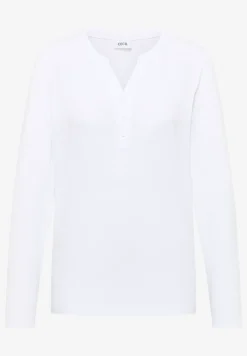 Shirt met lange mouwen met gespleten hals