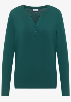 Shirt met lange mouwen met gespleten hals