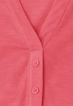 Shirt met losse schouders en gespleten hals