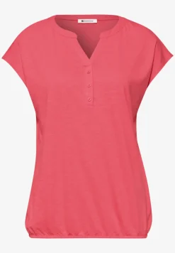 Shirt met losse schouders en gespleten hals