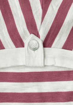 Shirt met losse schouders en strepen