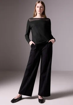 Shirt met mesh detail