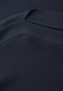 Shirt met overhangende schouders en geribd detail