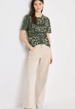 Shirt met patchworkprint